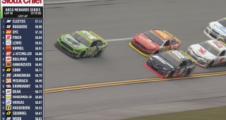 Cleetus McFarland leads his first career ARCA Menards Series laps at Talladega